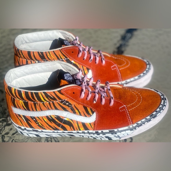 Rare Vans OG SK8-Mid Lx (Aries) Tiger Bright Men’s Size 9 Women’s Size 11 🔥🔥🔥 - Picture 3 of 16